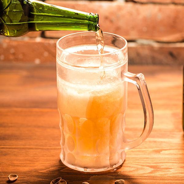 Kozarec za ledeno pivo CHILLER XXL - 650 ml classic + odpirač